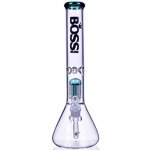 Boss Glass - 16" Single Chamber Bong 5MM Thick & Heavy - Winter Green New