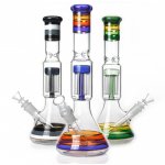 Booster Gold - 12" Bong With 8-arm Tree Perc New