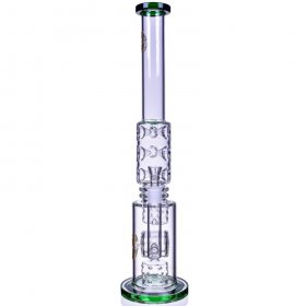 The Battleship - 22" Inner Donut Multi Perc Bong New