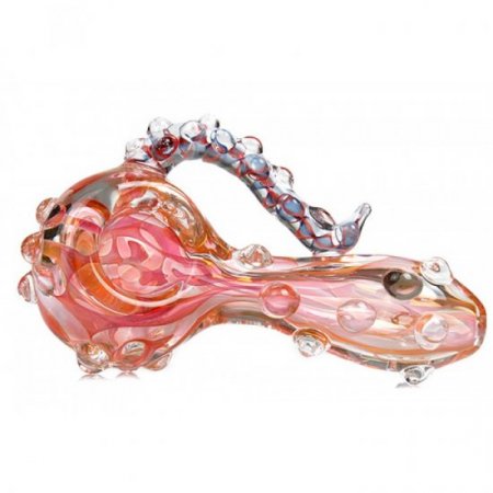 Golden Smoke horse - 3.5" Golden Fumed Glass Pipe New