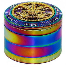 Iris Smoke - Dual Four Part Grinder - 50MM New