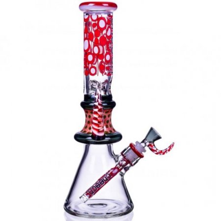 Devil's Heart - Cheech? - 14" Dual Horn Beaker Base Bong New