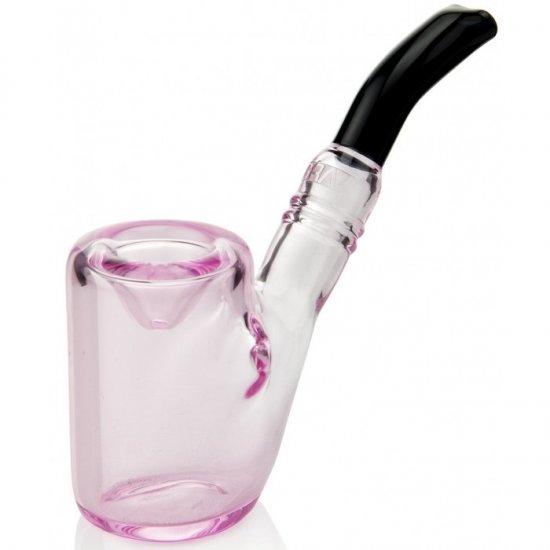 Agent J - Grav? - 4\" Sitter Sherlock Hand Pipe - Pink New