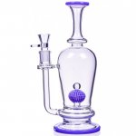 The Royal Vase - 11" Specialty Percolator Cylinder Base Bong - Purple New