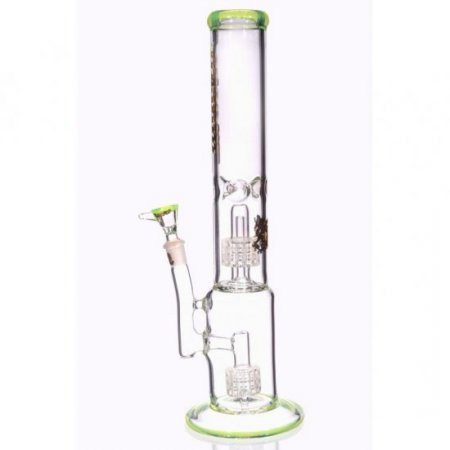 16" Inline Circ Perc to Stereo Domed ShowerHead - Green New