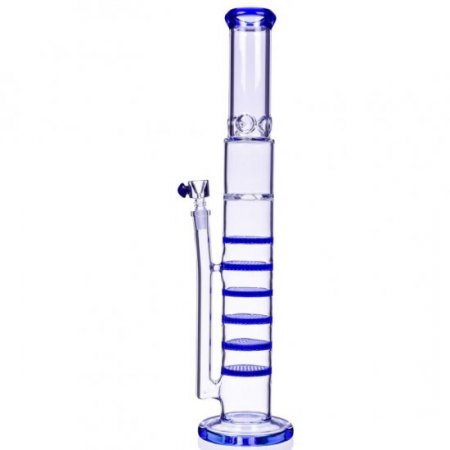 20" Sextet Honeycomb Water Pipe - Blue New