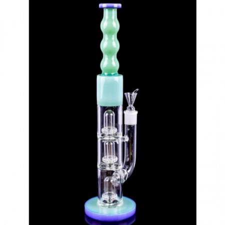 16" Triple Inline Showerhead Percolator Bong New