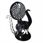 Black N White Octopus Wig Wag - Sherlock Bubbler New