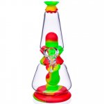 Deluminator - 7" Double Chamber Hybrid Silicone Bong New