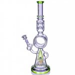 Lord Of Ring - Lookah? - 18" Mushroom Domed Sprinkler Perc Bong - Ice Green New