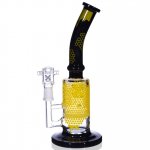 The Killer Comb - 10 " Honeycomb Dab Rig with Percolator And 14mm Matching Bowl New