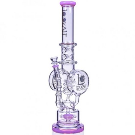 Smoke Reviver - Lookah? - 18" Coil Perc To Sprinkler Perc Bong - Pink New