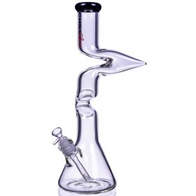 Chill Glass 17" Double Monster Zong Bong Water Pipe - Black New