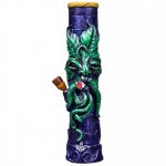 Smokin' Leaf - 12" Hand Crafted Wooden Bong New