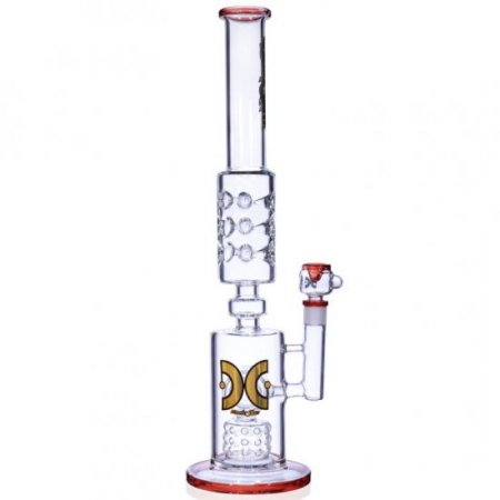 21" Donut Perc into Swiss Showerhead Perc Glass Bong - One week only !! New