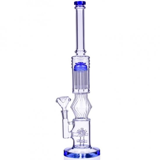 16\" Inch Large Sprinkler to Tree Perc Bong Glass Water Pipe - 14mm Male Dry Herb Bowl New