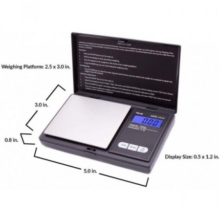 AWS - 1KG Series Digital Pocket Weight Scale 1kg x 0.1g - Black New