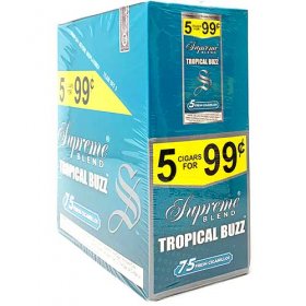 Supreme Blend Cigarillos Tropical Buzz 15ct