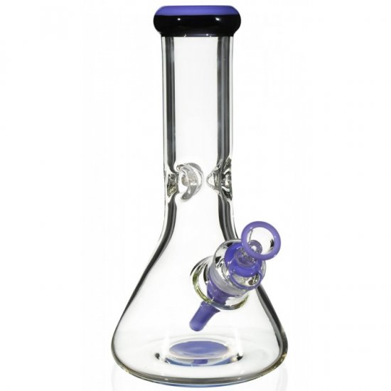 Simply Thick 10\" Beaker Bottom Bong - 8mm Thick with American Color