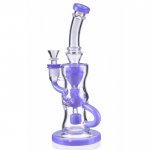 10" Fab Egg Recycler Bong Water Pipe with 14mm Male Bowl - Purple New