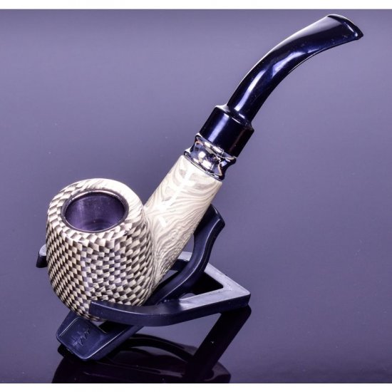 6\" Nirvana Series Wooden Pipe - Carbon Fiber New