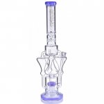 The Nordic Artifact - Lookah Premium Series - 21" Triple Tornado Chamber with Electric Sprinkler Perc - Fresh Purple New