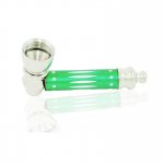 Metal pipe green with Lid New