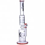 21" Donut Perc into Swiss Showerhead Perc Glass Bong - One week only !! New
