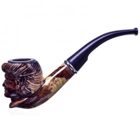 6" Churchwarden Bent End Pipe - Dual Tone King New