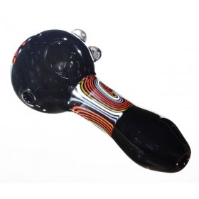 Burning Fire Engine Wig Wag Glass Spoon Hand Pipe New