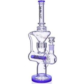 Smoking Princess - Lookah? - 17" Inline Recycler Perc Bong - Pristine Iris New