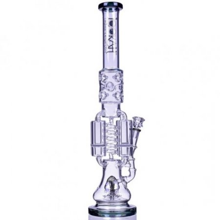 Strange Smoke - Lookah? - 20" Sprinkler Perc And Quad Honeycomb Bong - BLUE COLOR!!! New