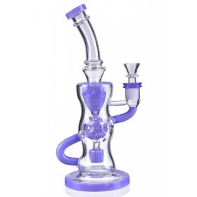 10" Fab Egg Recycler Bong Water Pipe with 14mm Male Bowl - Purple New