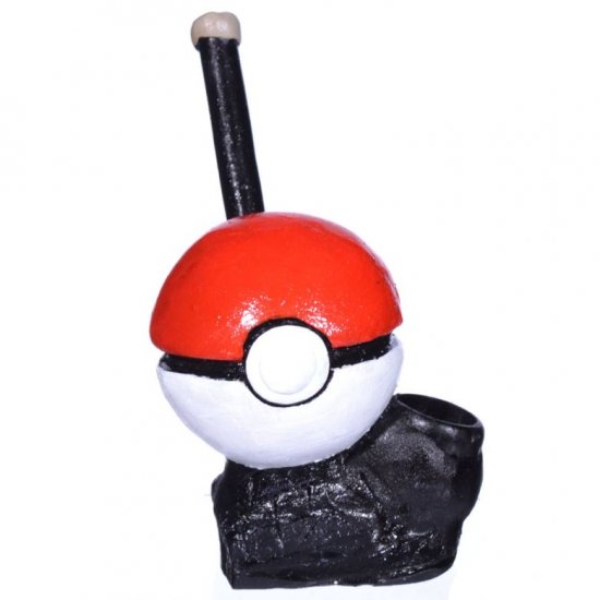 6\" Character Wooden pipes - Pokeball New