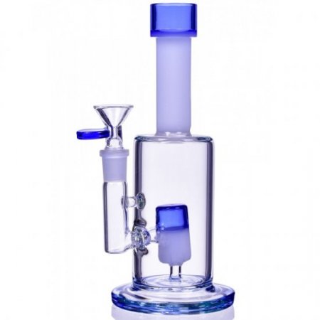 Candy Smoke - 9" Dual Color Showerhead Perc Straight Bong New