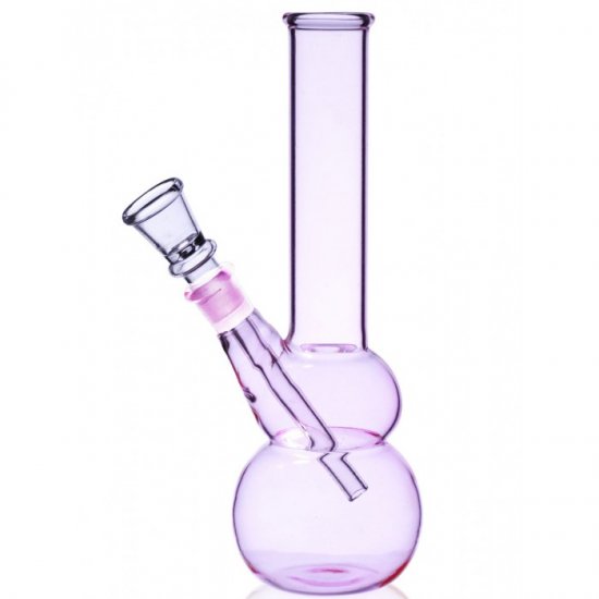 8\" Tinted Pink Water Pipe Smoking Bong - Pink Bong New