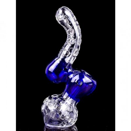 5" Diamond Glass Shiny Crystal Bubbler New