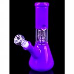 8" Percolator With Down Stem Diffuser And Bowl- Hot Purple New
