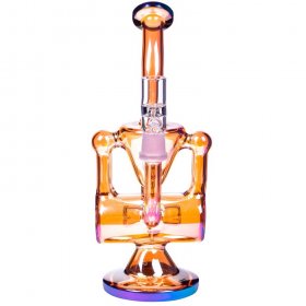 Fury 420 - 9" Golden Fumed Recycler Classic Bong New