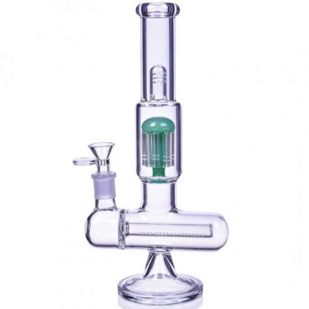 Cross Fire - 11" Showerhead to Inline Perc Bong New