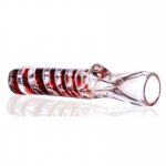 3" Swirled Fumed Chillum - Red New