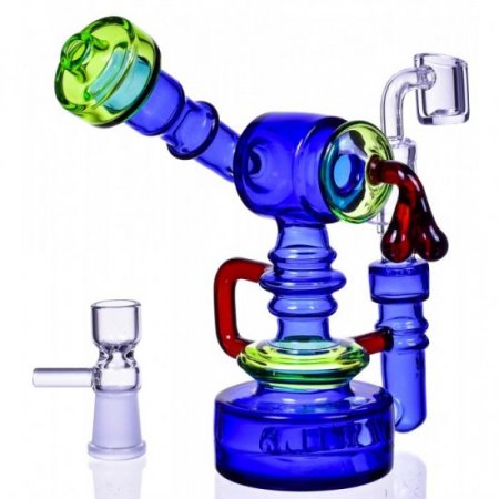 Smoke Rig - 7" Sidecar Bong/Dab Rig New