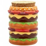 Whataburger - Ceramic Cheese Burger Stash Storage Jar New