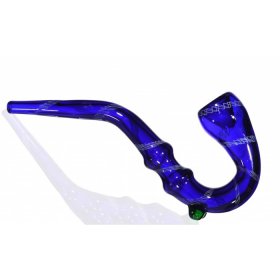 7" Queen Sherlock Glass Pipe - Blue New