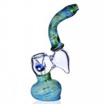 7" Earthy Bubbler - Blueish Green New