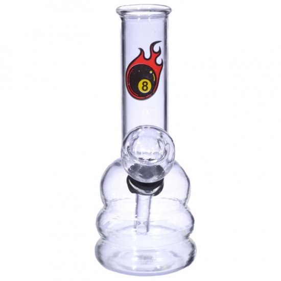 5.25\" Flaming 8 Ball Mini Water Pipe - Buy One Get One Free!! New