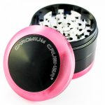 Mighty Morphin Pink Ranger - Chromium Crusher? - Convex Cap Dual Four-Part Grinder - 62MM - Pink New