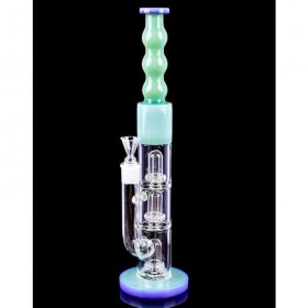 16" Triple Inline Showerhead Percolator Bong New