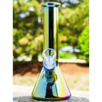 8" Iridescent Color Change Beaker Bong - Rainbow New