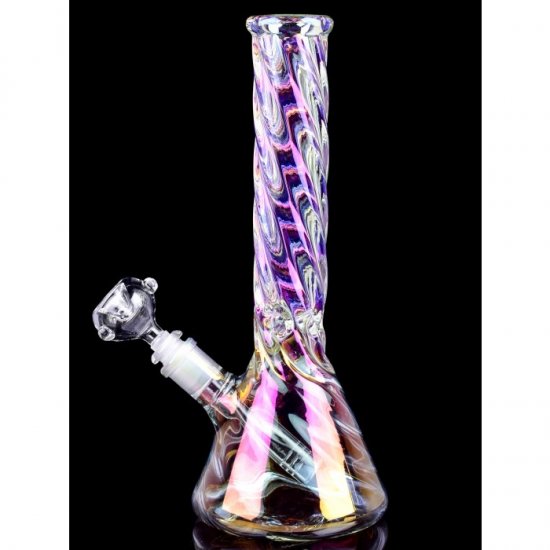 Baby Smoker\'s Tornado - 13\" Chameleon Thick Heavy Beaker Base Bong New